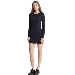 NWT Calvin Klein Women’s Cotton Contour Mini Dress Black Size Large